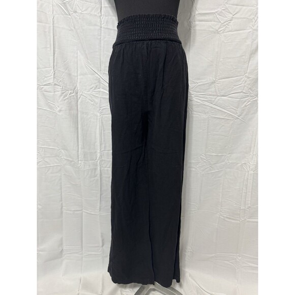 SHEIN Women’s Black Wide Leg Pants Stretchy Waist Size Extra Small - Picture 1 of 3